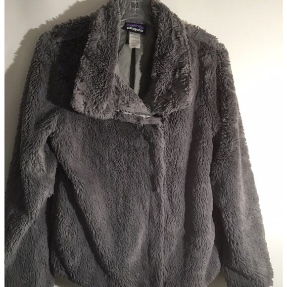 Patagonia Pelage Women's Size Small Gray Super Soft Full Zip Lined Jacket Coat - Picture 2 of 5